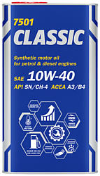 Mannol Classic 10W-40 API SN/CH-4 1л (металл)