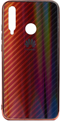 EXPERTS Aurora Glass для Huawei P20 Lite с LOGO (красно-черный)