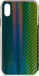 EXPERTS Aurora Glass для Apple iPhone XR с LOGO (зеленый)