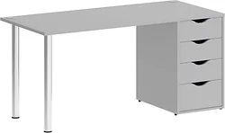 Стол для работы Riva Home Office VR.SP-3-158.4 Silver (серый)