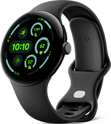 Google Pixel Watch 3 LTE 45 мм (черный матовый/обсидиан) Google Pixel Watch 3 LTE 45 мм (черный матовый/обсидиан)