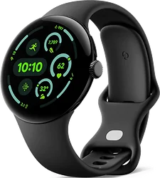 Умные часы Google Pixel Watch 3 LTE 45 мм (черный матовый/обсидиан)