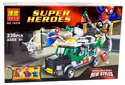 BELA Super Heroes 10239 Человек-паук против Доктора Осьминога: Ограбление грузовика