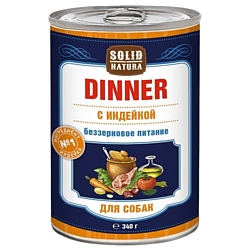 Solid Natura (0.34 кг) 12 шт. Dinner для собак - Индейка