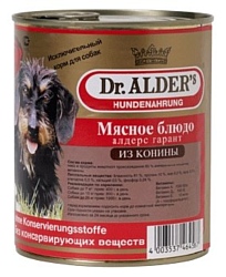 Dr. Alder АЛДЕРС ГАРАНТ конина рубленое мясо Для взрослых собак (0.8 кг) 1 шт.