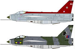 Hasegawa Истребитель-перехватчик Lightning F MK6 Combo