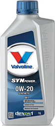 Моторное масло Valvoline SynPower DX1 0W20 894775 1л