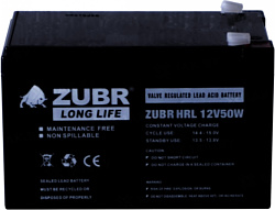 Аккумулятор для ибп Zubr HRL 12-50W 12V 12Ah