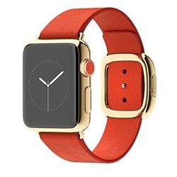 Apple Watch Edition 38mm Yellow Gold with Red Modern Buckle (MJ3G2)