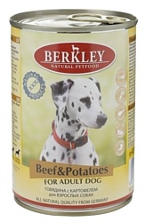 Berkley (0.4 кг) 1 шт. Паштет для собак. Говядина с картофелем
