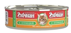 Четвероногий Гурман Мясное ассорти с птицей для кошек (0.1 кг) 24 шт.