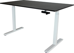 ErgoSmart Manual Desk (дуб мореный/белый)