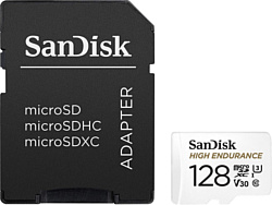 Карта памяти SanDisk High Endurance microSDXC SDSQQNR-128G-GN6IA 128GB + SD adapter