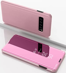 Case Smart view для Samsung Galaxy S10 plus (розовое золото)