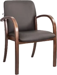 Кресло Белс Jack Arm V 450662-35/V3 (кожзам темно-коричневый/темный орех)