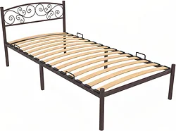 Кровать Князев Мебель Лилия 90x200 ЛЛЯ.90.200.К (коричневый муар) Кровать Князев Мебель Лилия 90x200 ЛЛЯ.90.200.К (коричневый муар)