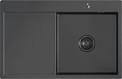 Кухонная мойка Mixline Pro 552923 (черный графит, с сифоном) Кухонная мойка Mixline Pro 552923 (черный графит, с сифоном)