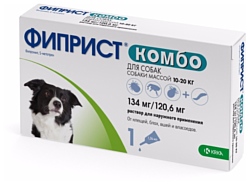 Фиприст (KRKA) КОМБО капли для собак 10-20 кг