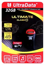 UltraData Ultimate microSDHC class 10 UHS-I U1 32 GB + USB Card Reader