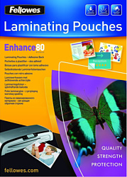 Fellowes Lamination Pouches with Adhesive Back А4, 80 мкм, 100 л