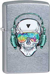 Зажигалка Zippo Skull Headphone Design 29855