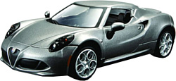 Bburago Alfa Romeo 4C 18-43037 (серый)