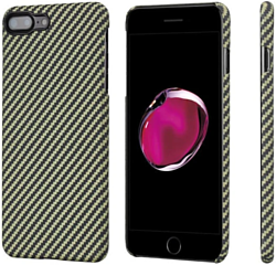 Pitaka MagEZ Case Pro для iPhone 8 Plus (черный/желтый)
