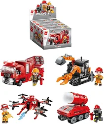 Конструктор Qman Пожарная техника в ассортименте 12021(1-4)