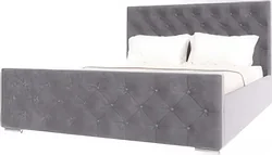 Кровать НК-Мебель Интеро 180x200 72307371 (велюр светло-серый)