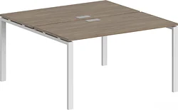 Стол для работы Norden 160x143.8x75 SG.246.OD.63.WH (дуб темный/белый)