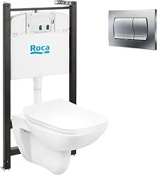 Унитаз Roca Debba 893104970 + 8901150B2 (с кнопкой)