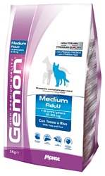 Gemon Dog Medium Adult с тунцом и рисом (3 кг)