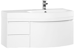 Aquanet  Опера 115 R (белый, 3 ящика)