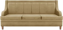 Прямой диван Brioli ЛуиП трехместный (микровелюр, B2 бежевый)