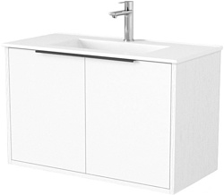 Тумба под умывальник Дабер 018 WeltWasser Deilbach 7517-80 Т18.8W.0.5Ч (белый древесный/ручка черная)