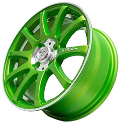 Sakura Wheels 355A 7x17/4x100 D73.1 ET40 Зеленый