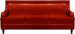 Brioli Луи трехместный (экокожа, L19 красный)