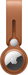 Apple кожаный с подвеской для AirTag (золотисто-коричневый) MX4A2