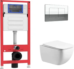 Унитаз Oliveeka OL-MQ1216E12-CR (хром)