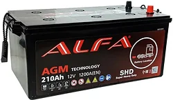Автомобильный аккумулятор ALFA (3) евро +/- (210Ah)