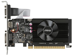 MSI GeForce GT 710 954Mhz PCI-E 2.0 2048Mb 1600Mhz 64 bit DVI HDMI HDCP Low Profile