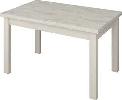Кухонный стол Senira Кастусь 110-145x70 (сосна монрепо/белый)