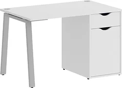 Стол для работы Riva Home Office VR.SP-3-118.1.A Silver (белый) Стол для работы Riva Home Office VR.SP-3-118.1.A Silver (белый)