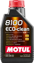 Моторное масло Motul 8100 Eco-clean 0W-20 1л