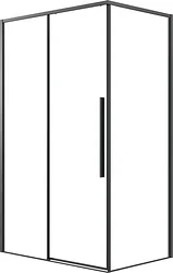 Душевой уголок Grossman Galaxy 130x80x195 120.K33.01.1380.21.00 (черный матовый/прозрачное стекло)