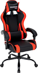 Кресло CHAIRMAN CH41 (экокожа, черно-красный)