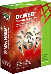 Dr.Web Security Space Pro (2 ПК, 1 год) BY