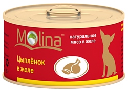 Molina Консервы для собак Цыпленок в желе (0.08 кг) 1 шт.