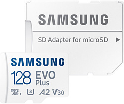 Samsung EVO Plus 2021 microSDXC 128GB (с адаптером)