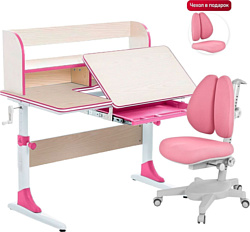 Anatomica Study-100 Lux + органайзер с розовым креслом Armata Duos (клен/розовый)